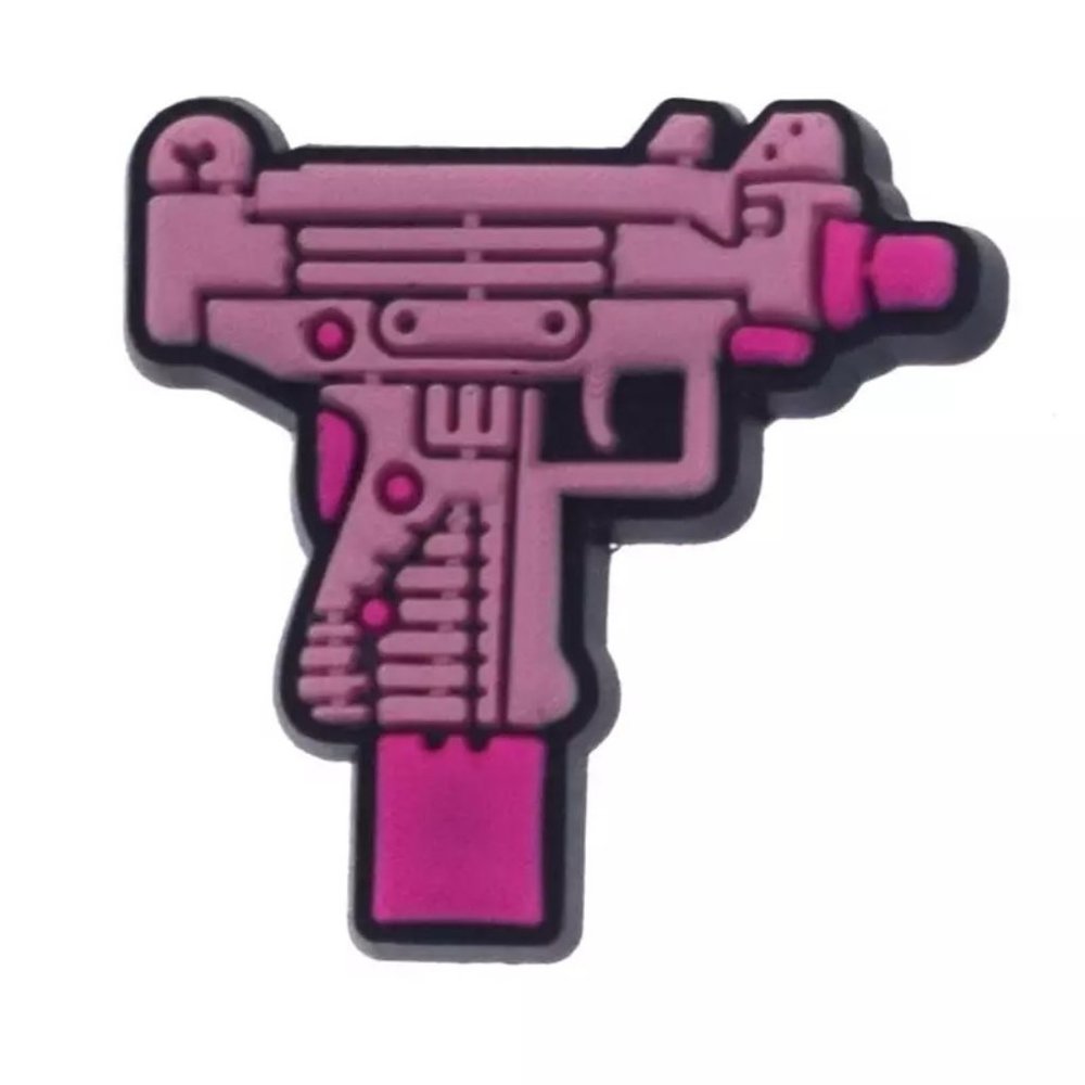 COPY - Pink on Pink Gun Croc Charm